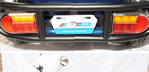 简特新款老年双人电动三轮车成人休闲代步电瓶车残疾助力车进电梯