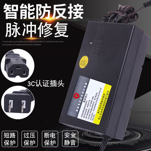 雅迪原装正品电动车电瓶充电器36v12ah48v20ah60v30ah64v72v新款