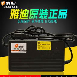 雅迪专用原装电动车电瓶充电器48v12ah60v...